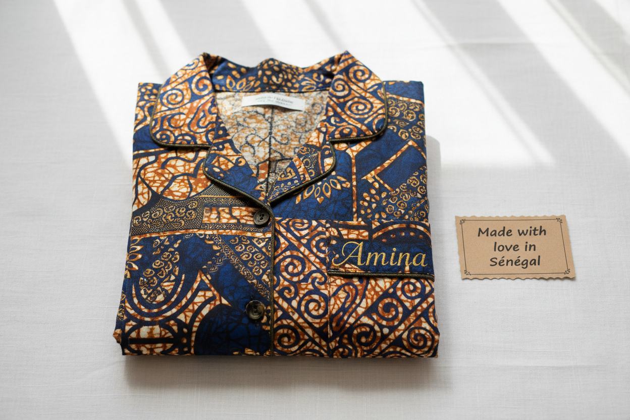 Pyjama Sur-Mesure Africain Personnalisé